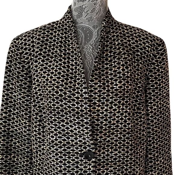 Vintage Austin Reed Patterned & Textured Silk Blend Blazer - Picture 5 of 11